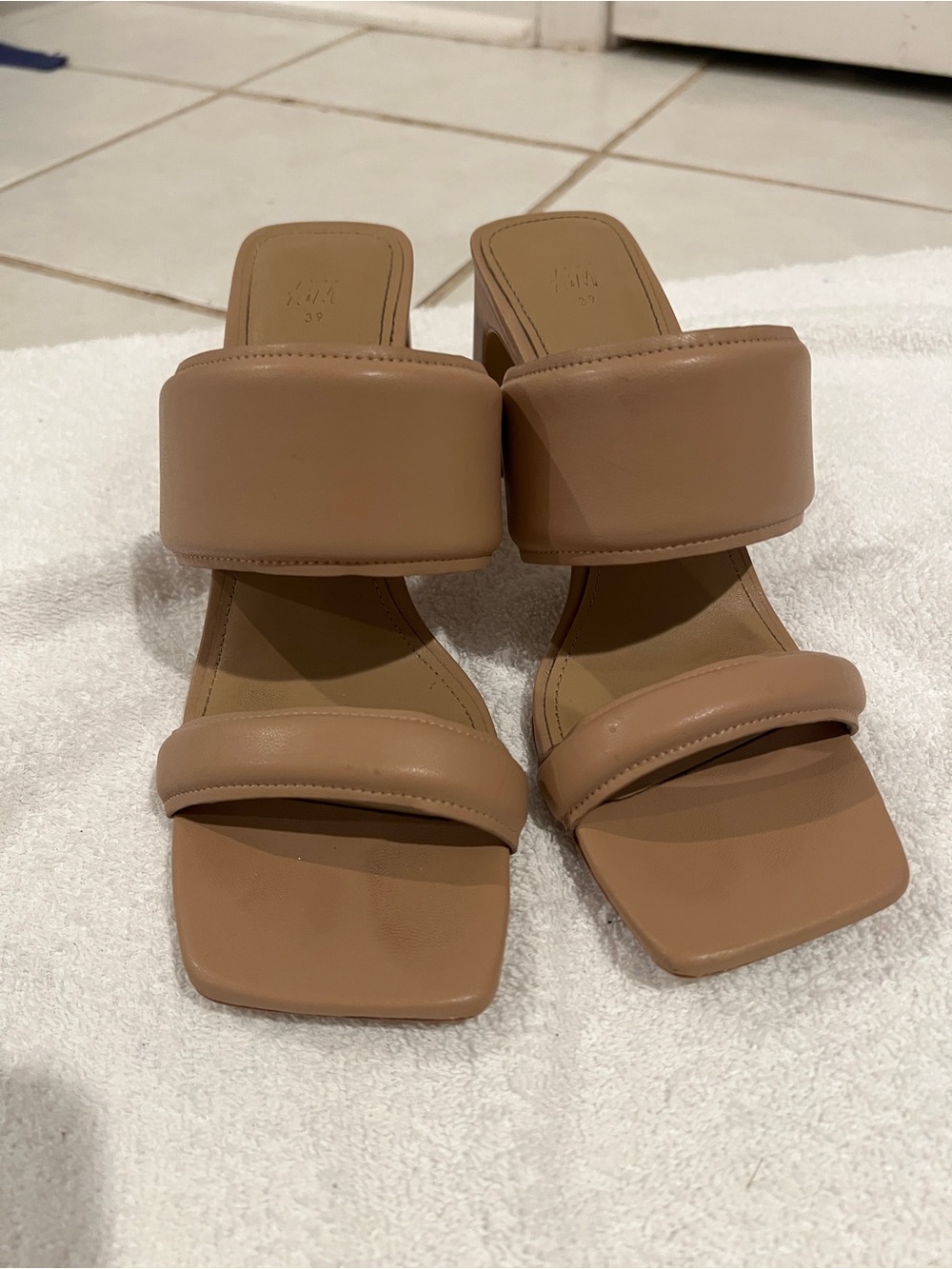 Heel sandals well worn